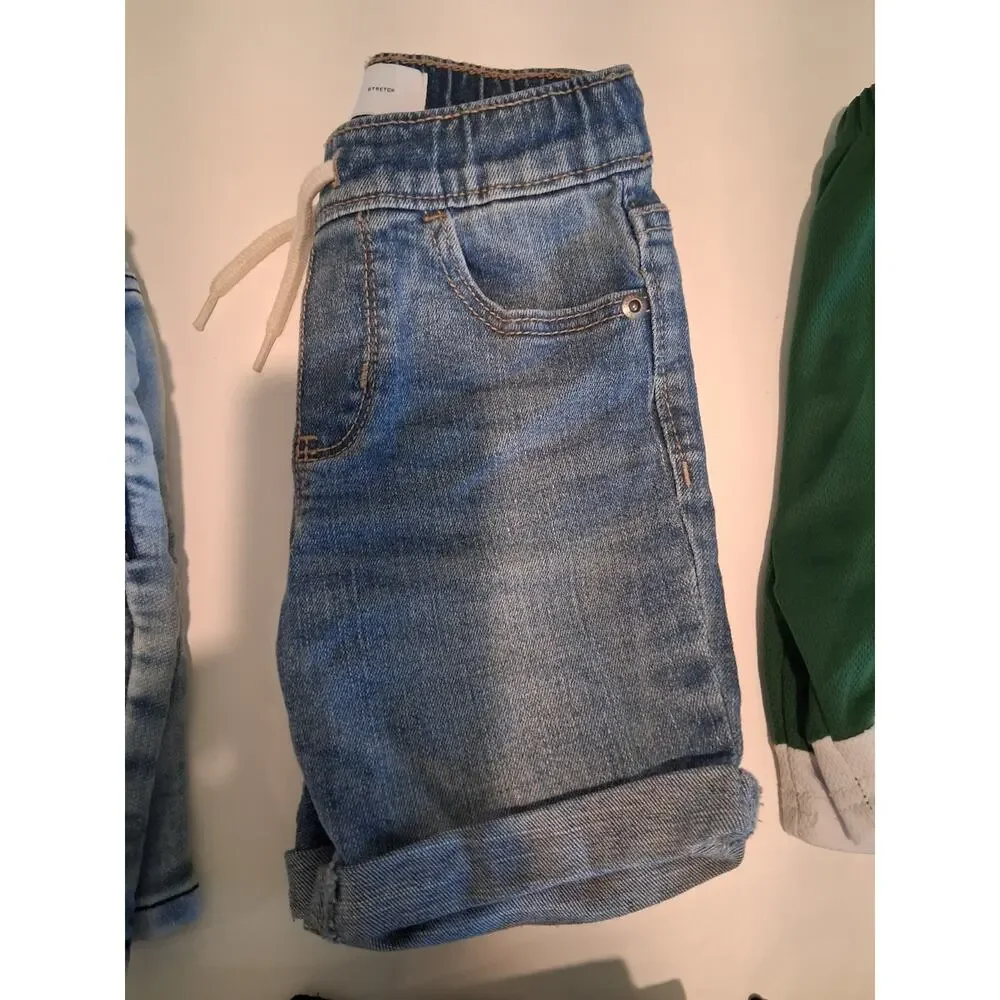 Lot of 6 Boys Shorts Size 3T 4T Old Navy & Mixed Brands Denim Cargo Summer